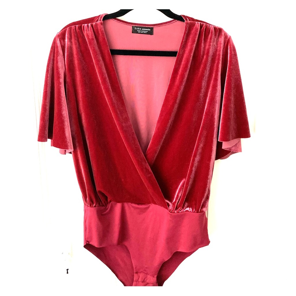 Beautiful velvet bodysuit top - simply gorgeous!